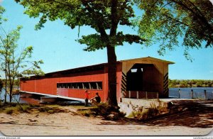 Michigan Centerville Covered Bridge Over St Joseph River