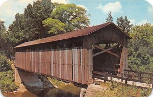 Ada Covered Bridge Spanning The Thornapple River - Grand Rapids, Michigan MI