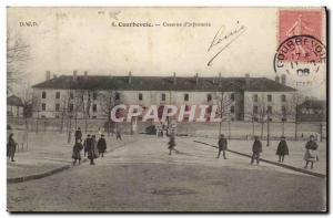 Courbevoie Postcard Old Barracks d & # 39infanterie