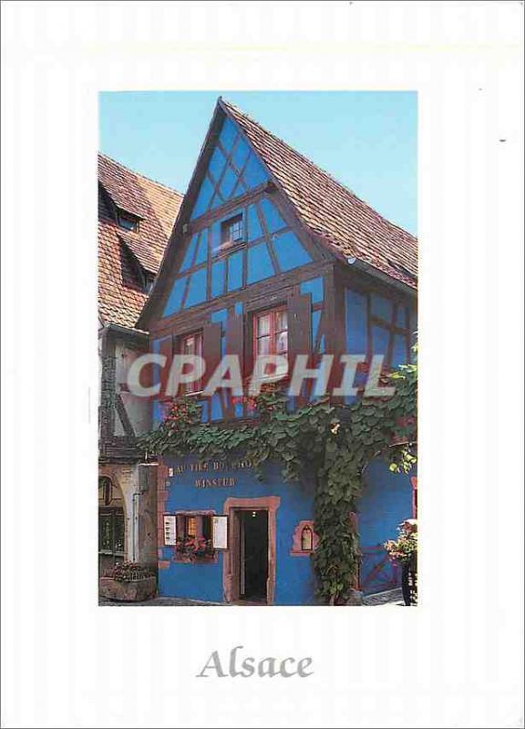 Modern Postcard Riquewihr (Ht Rhin) The pulls plug General de Gaulle Street