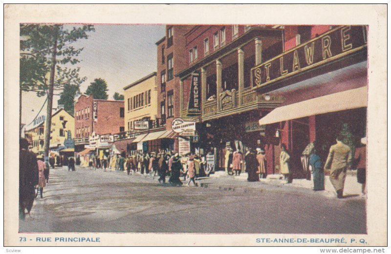 Rue Principale , STE-ANNE-DE-BEAUPRE , Quebec , Canada , 40-50s