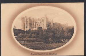 Sussex Postcard - Arundel Castle From Meadows    RS2709