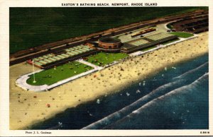 Rhode Island Newport Aerial View Easton's Bathing Beach