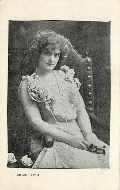 Movie TV Star Cinema Isabel Irvin actress Postcard