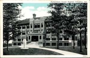 Postcard Bartholomew County Hospital in Columbus, Indiana
