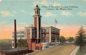 Des Moines Iowa c1910 Postcard Home Of Successful Farming Magazine