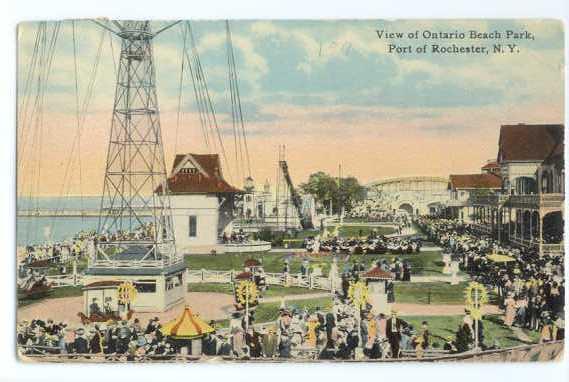 Ontario Beach Park, Port of Rochester, New York, 1911 Divided Back