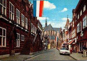 Netherlands Alkmaar Greetings Showing Street Scene