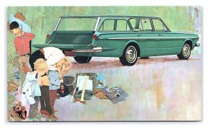 Postcard 1963 Dodge Dart 270 4-Door Wagon Dealer Advertising Card