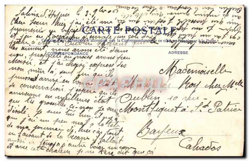 Old Postcard A Canon Coup de 14ccm