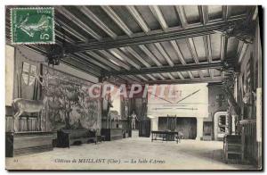 Old Postcard Cyateau De La Salle Meillant D & # 39Armes Cerf