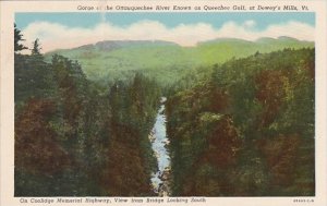 Vermont Dewey Mills Gorge Of The Ottauquechee River Known As Queechee Gulf