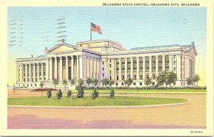 Postcard~State Capitol~Oklahoma City, Oklahoma~1941~Linen~A96 