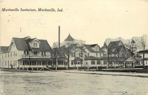 Vintage Postcard Martinsville Sanitarium Indiana IN Morgan County