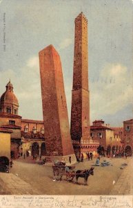 Torri Asinelli e Garisenda Bologna Statues / Monuments 1909 