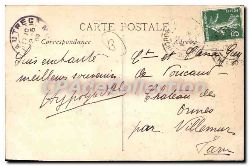 Postcard Old Marseilles Hotel Regina