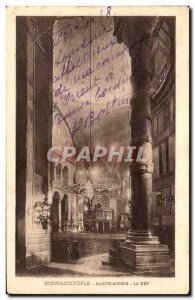 Postcard Old Constantinople St. Sophia Nef Turkey Turkey