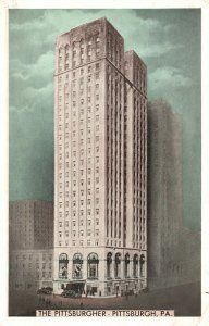 Vintage Postcard 1920's View The Pittsburgher Building Pittsburgh Pennsylvania