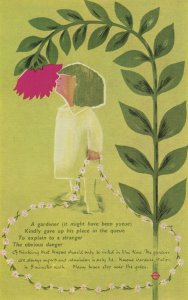 Kew Gardens 1950s Poem Painting London Transport Poster Postcard