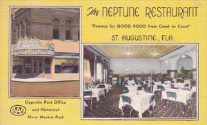 Florida St Augustine Neptune Restaurant 1956