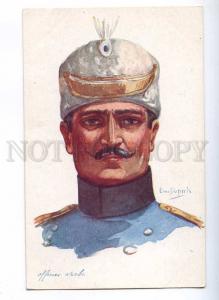 189759 SERBIA Military officer Man WWI by DUPUIS Vintage PC