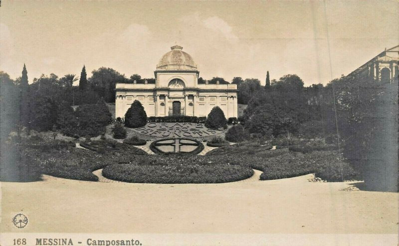 MESSINA SICILY ITALY~CAMPOSANTO PHOTO 1910s POSTCARD