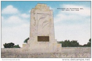 Florida Key West Monument On Islamorada Key