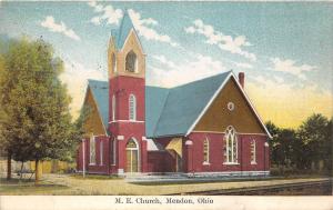 C2/ Mendon Ohio Postcard 1910 Mendon M.E. Church Building