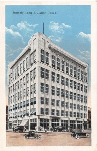 J49/ Dallas Texas Postcard c1910 Masonic Temple Building 112