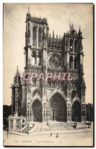 Old Postcard Amiens Cathedrale