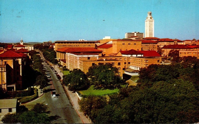 Texas Austin University Of Texas Seen From Stadium 1976