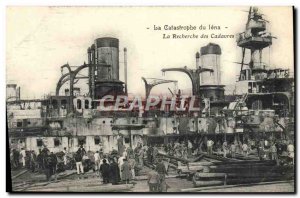 Old Postcard The warship catastophe of Jena Search for corpses