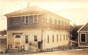 East Machias ME I. O. O. F. Building Movies Posters RPPC Real Photo Postcard