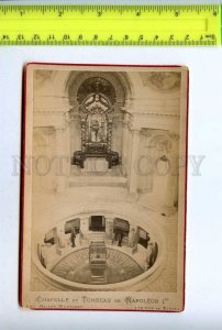 197859 FRANCE PARIS Tomb of NAPOLEON Vintage CABINET PHOTO