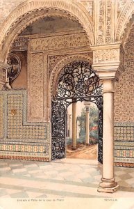 Entrada al Patio de la Casa de Pilato Sevilla Spain Unused 