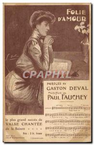 Postcard Old Folly d & # 39amour Gaston Deval Paul Fauchey