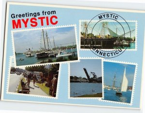 Postcard Greetings from Mystic, Connecticut