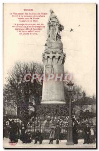 Troyes Old Postcard Monument of children & # 39aube