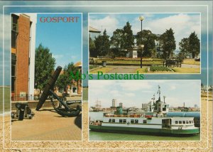 Hampshire Postcard -Views of Gosport, The Ferry Gardens, Passenger Ferry RR13491