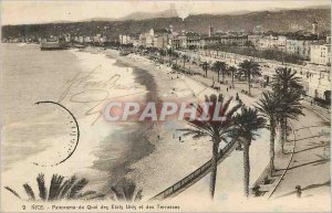 Nice Old Postcard Panorama of the US and Quai des Terrasses