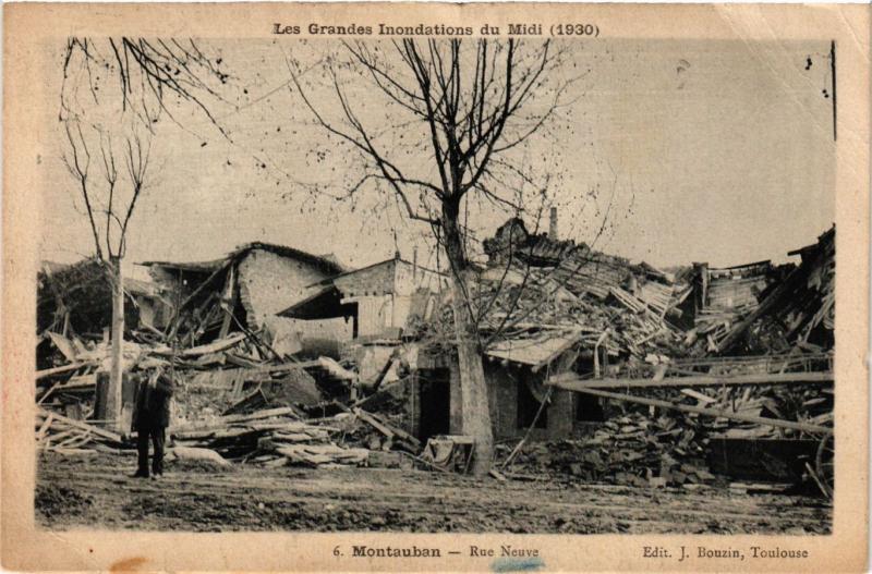CPA Les Grandes Inondations du Midi (1930) - MONTAUBAN - Rue Neuve (293329)