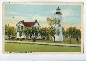 3081305 US LIGHTHOUSE Old point light fortress monroe Va Old PC