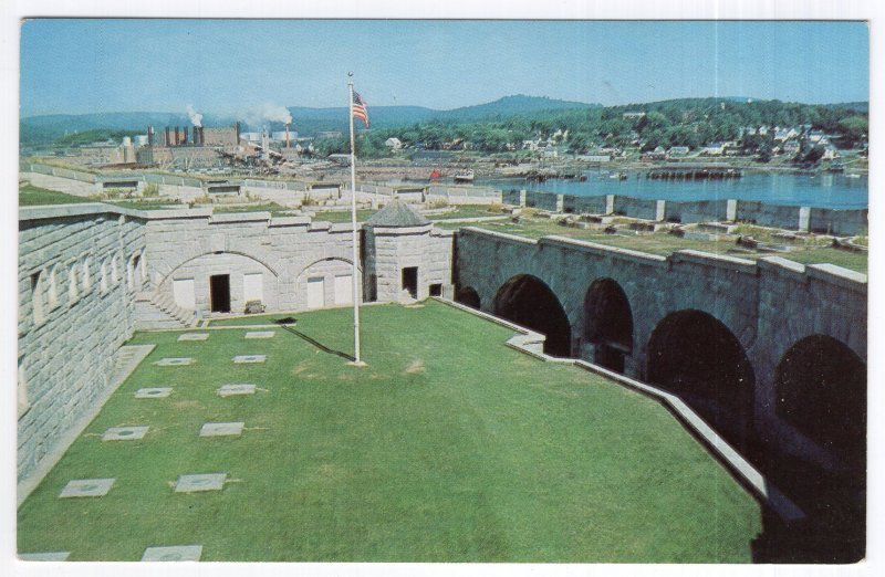 Looking across the parade Grounds at Historic Ft. Knox, Bucksport, Maine