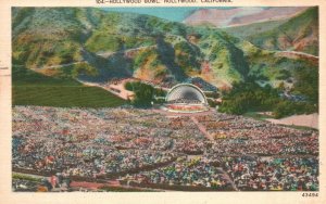 Vintage Postcard 1954 The Holywood Bowl Amphitheatre California CA