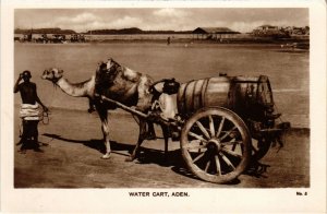 PC WATER CART ADEN REAL PHOTO YEMEN (a32002)