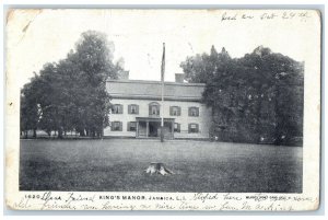 1906 King's Manor Jamaica Exterior View Building Long Island New York Postcard