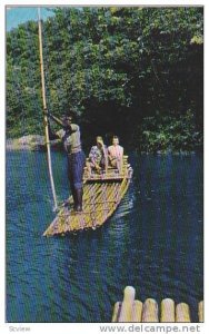 Rafting on the Rio Grande, Jamaica, British West Indies, PU
