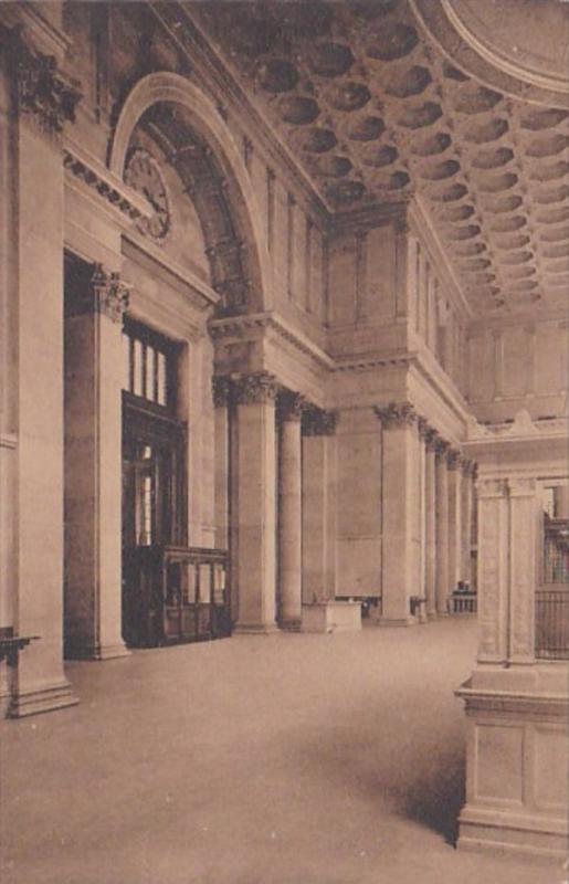 New York City The National Bank Of New York Main Entrance Albertype