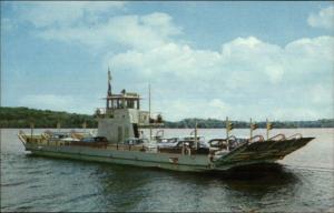 Merrimac WI Car Ferry Boat Colsac II Postcard