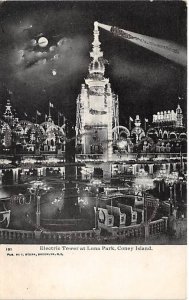 Electric Tower at Luna Park Coney Island, NY, USA Amusement Park Unused 